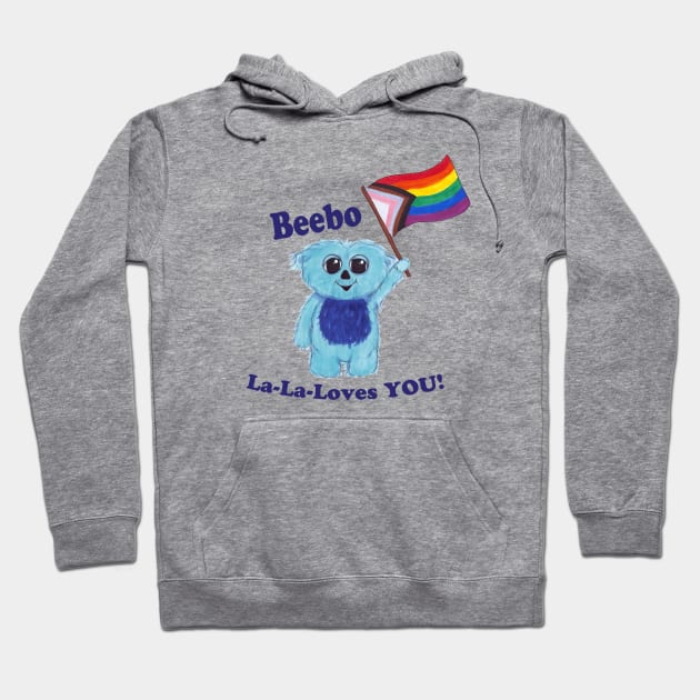 Beebo Loves You! Hoodie by AlieBlackArt